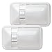 Leisure LED 2 Pack 12V RV Ceiling Dome Light RV Interior Lighting Frosted Lens for Trailer Camper with Switch, Single Dome 300LM (Frosted Lens Natural White 4000-4500K, 2-Pack)