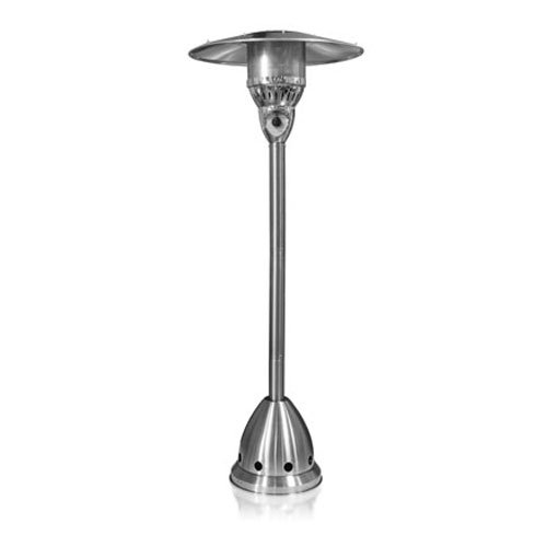 Garden Sun GS4150NGSS 41,000 BTU Floor Standing Natural Gas Powered Outdoor Patio Heater With Push Button Ignition - Stainless Steel