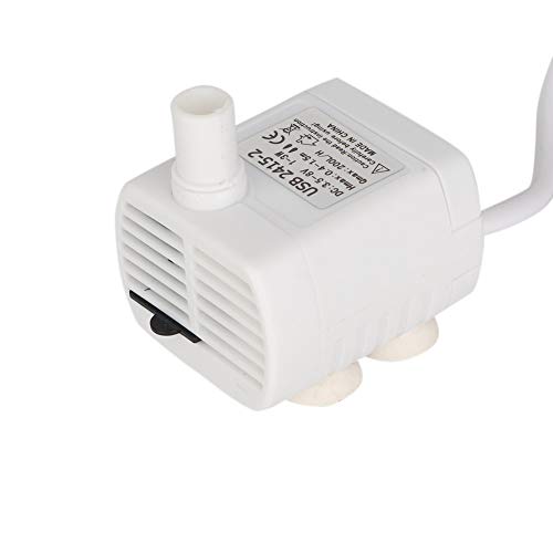 Fydun Pump Submersible USB Small Fountain Pumps White Mini for Aquariums Pet Ultra Quiet Outdoor Small Fountain