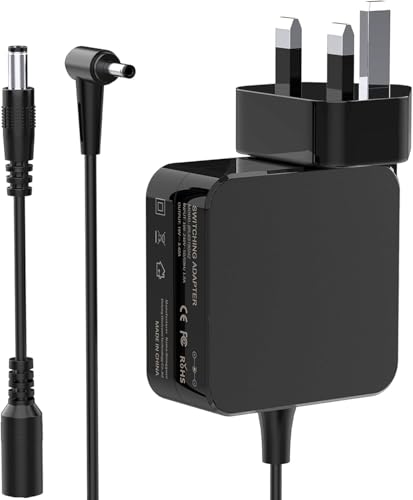 shefor 65W Laptop Charger Compatible with ASUS VivoBook ZenBook 14 15 17 E203M E406M E410M X540S X540L X540 UX305 F555 19V 3.42A Power Adapter