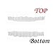 Lywey 1 Pair TOP & Buttom Temporary Smile Comfort Fit Cosmetic Teeth Denture Teeth Cosmetic Sticker Fashion Dental Removable