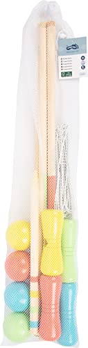 Small Foot 12033 Wooden Croquet Active FSC 100% Certified for the Garden, for All Ages from 3