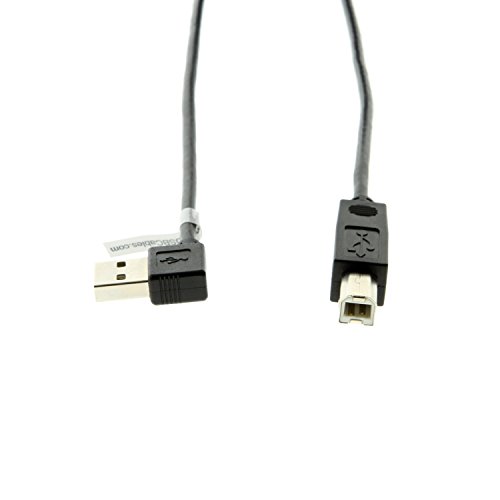 USBGear 1ft. Right to Straight A to B 28/28AWG Cable USB 2.0 RoHS