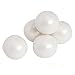 White Gumballs - White Candy for Candy Buffet - Apx. 620 Gumballs - 2 Pounds - Mini Shimmer Gumballs 1/2 Inch - White Candy - Bulk Candy