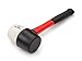 TEKTON 16 oz. Fiberglass Handle White/Black Rubber Mallet | 30683