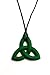 Peacemaker Jewelry Trinity Knot Silicone Teething Pendant Necklace (Green)