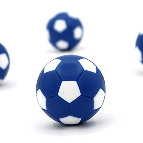 MUZOCT 12 Pcs Table Soccer Foosballs Replacement Balls, Mini 36mm Blue and White Official Tabletop Game Ball - Thumbnail 2