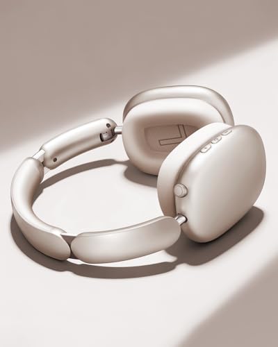 Wentronic Y02 Active Noise Cancelling Headphones, Wireless Over-Ear Bluetooth 5.4 Headphones, Multiple Modes, 60H Playtime,Hi-Res Audio,Big Bass,Foldable Lightweight for Travel Home Office, Starlight