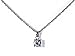 Weiss CZ Solitaire Adjustable Necklace Rhodium Plated - Simulated Diamond Basket Prong