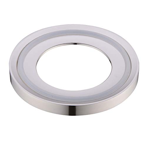 BESTILL Solid Brass Bathroom Vessel Sink Mounting Ring, Brushed Nickel