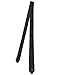 Allegra K Men's Classic Self-tied Solid Color Neckties Skinny Wedding Party Work Neck Tie Medium Black-Pure