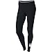 Nike Womens Club Legging Large Swoosh Black/White 815997-010 Size Small