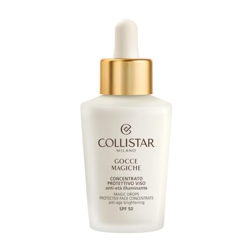 Collistar Gocce Magiche Schuetzend Spf50, superleichte und fluessige Textur, verleiht dem Teint Ausstrahlung und Ebenmaessigkeit, schuetzt 365 Tage im Jahr vor UV/IR-Strahlen und Umweltverschmutzung, 50 ml
