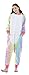 USTOP Unicorn Adult Animal Kigurumi Cosplay Costume Pajamas Onesies (S(148cm-160cm), Colorful Unicorn)