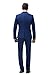 POSHAWN Men's Slim Fit Peak Lapel Three Piece Suit Set