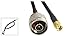Uxcell a11120700ux0201 RP-SMA Male to N Male Connector Adapter RF Pigtail Coaxial Cable 16.1