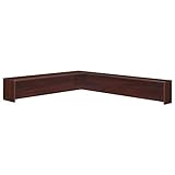 Bush Business Furniture Series C Reception L-Shelf in Hansen Cherry
