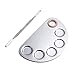 Your Choice Makeup Tools Stainless Steel Palette Spatula Semicircle 5-well Cosmetic Blending