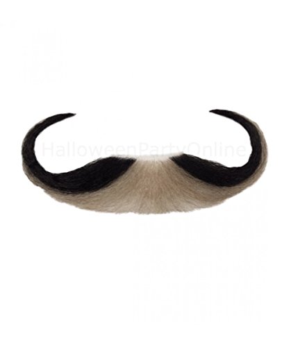 100% Human Hair Handlebar Mustache Facial Hipster Viking Blonde Black M1