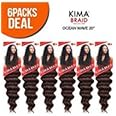 Harlem125 Synthetic Hair Braids Kima Braid Ocean Wave 20 (6-Pack, 1) by Harlem 125