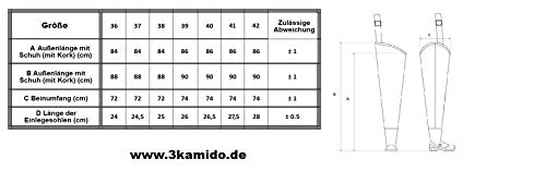 3Kamido WATSTIEFEL für Jugendliche Junior Anglerhose Fischerhose Tragetasche Jugend – Bild 5