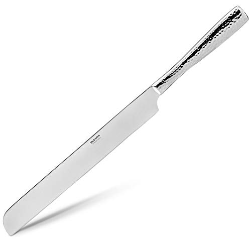 Hudson Essentials Hammered 18/10 Stainless Steel Cake Knife & Cake