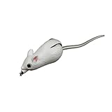Lowpricenice Soft Rubber Mouse Fishing Lures Baits Top Water Tackle Hooks Bass Bait (White)