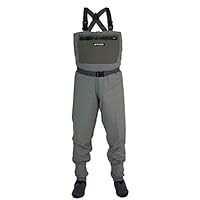 Compass 360 Stillwater II Breathable Fishing Wader (Khaki, Large)