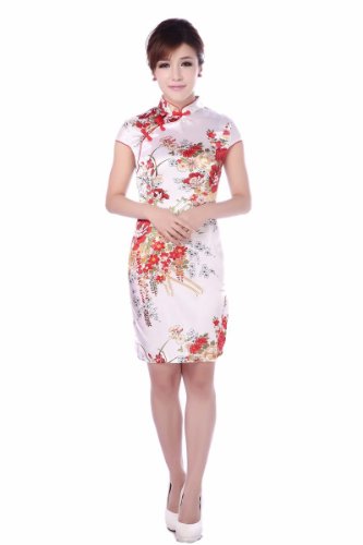 JTC Women's Short Cheongsam Party Dresses Qipao 3 Colors