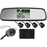 4.3 Inch Car Rear View Mirror + Butterfly Camera + 4 Search Radar + Complete Wiring Harness - Interior Parts Car Mirror