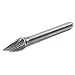 Forney 60127 Tungsten Carbide Burr with 1/4-Inch Shank, Tree Pointed, 3/8-Inch
