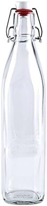 Glass bottle with stopper, easy-cap, giara shaped and swing top (500ml)