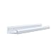 Wallniture Boston Contemporary 22 Inch Wall Mounted Floating Shelves - Space Saver Picture Ledges Set of 2 White