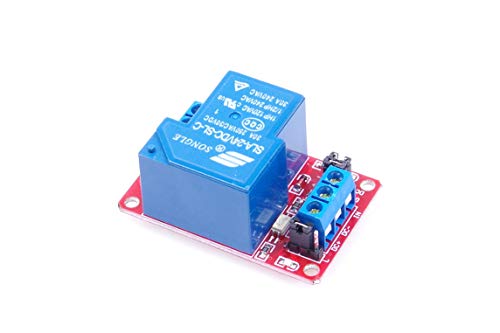 LIVISN DC 24V 30A 1-Channel Relay Module High Low Level Trigger with Optocoupler Isolation Load DC 30V AC 250V 30A for PLC Automation Equipment Control, Industrial Control RED (24V, Red 1-CH)