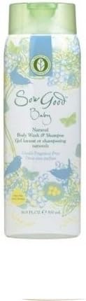 Sow Good Fragrance Free Baby's Natural Body Wash and Shampoo, 16.9 Ounce