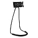Flexible Phone Holder with Rotating Mount - Lazy Bracket - Versatile Hands-Free Phone Use - Hangs Over Neck - Fits Smartphones with Screens from 4 to 6.3 Inches, Black