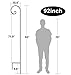 2 Pack Shepherd Hook 92 in Tall 3/5in Thick Hummingbird Bird Feeder Pole Premium Garden Hanging Plants Basket Hanger Pathway Light Solar Lantern Mason Jar Wind Chimes Wedding Metal Rust Resistantthumb 1