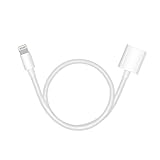 VTEK Lightning Extension Cable (6 feet) for iPhone 6S, 6S Plus iPhone 7, 7Plus; Pass Data, Audio Through Male to Female 8-pin Cable (White)