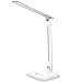 LED Desk Lamp, Lovin Product Dimmable Energy Efficient Table Lamps, Touch - Control/ 5-Level Dimmer/ 3 Color Modes; Foldable Eye-Caring Book Light for Reading (White)