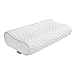 Lunvon Queen Memory Foam Bed Pillow for Sleeping Height Adjustable Cervical Pillow with Pain Relief Design Breathable Cooling Hypoallergenic Cotton Cover Protector CertiPUR-US, White