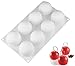 Joho 3D Silicone Baking Molds Cake, Round Silicone Mold Mousse Cake, Dessert Molds for Pastry Chocolate, Sphere Ball