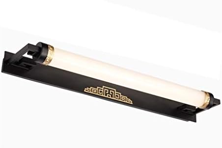 KISlink Mirror backlit Chinese retro power LED wall lamp bedroom wall lamp misting waterproofing rust bathroom mirror cabinet black light (warm light) 'saving' (size: 47cm 8W)