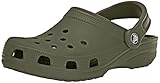 Crocs Classic Clog | Comfortable Slip on Casual Water Shoe, Army Green, 7 US Women / 5 US Men