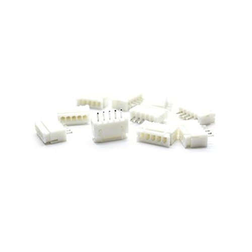 Optimus Electric XH2.54-5P Straight 5 Pin Header With 2.54mm Spacing as Connectors for Integrated Circuits and Prototyping PCBs from Pack of 100