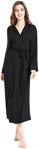 lantisan Cotton Soft Robes for Women, Long Kimono Full Length Dressing Gown