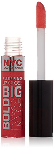 N.Y.C. New York Color Big Bold Plumping and Shine Lip Gloss, Coral To The Max, 0.39 Fluid Ounce