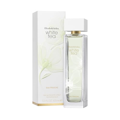 - White Tea, Eau de Toilette Spray, Fragranza Fresca e Dolce per le Donne, con Mandarino Italiano, Estratto di Tè Bianco e Legno di Madras, Calore Morbido - 100 ml