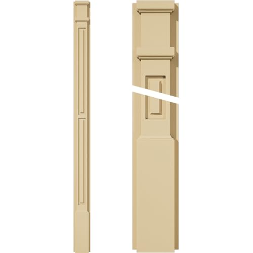 Signature Urethane Two Equal Raised Panel Pilaster w/Decorative Capital & Base,…