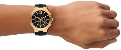 Billie MK9253 - Reloj de Acero Inoxidable en Tono Dorado de 46 mm para Hombre