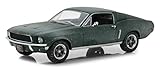 1968 Ford Mustang GT Fastback Green Unrestored Steve McQueen Collection (1930-1980) 2018 Detroit Auto Show 1/24 Diecast Model Car by Greenlight 84043